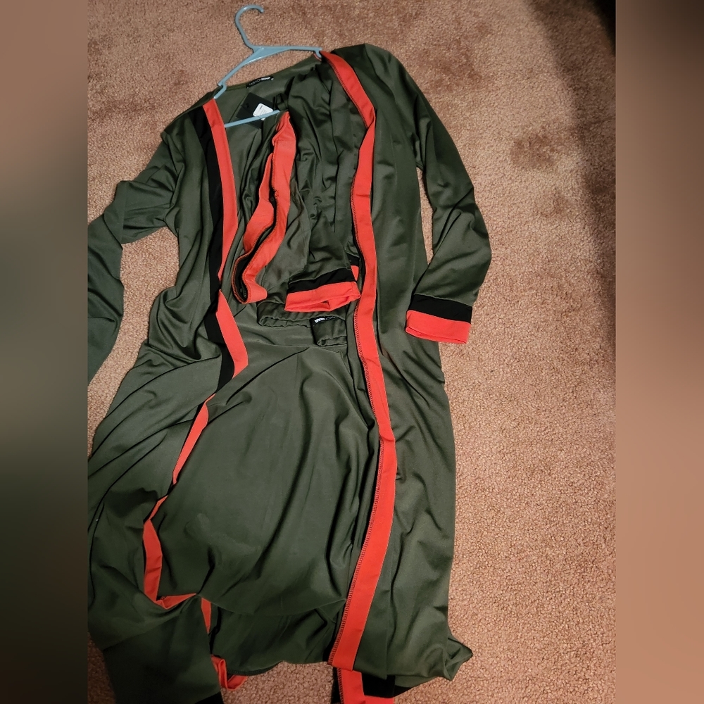 3 piece green fashion nova set